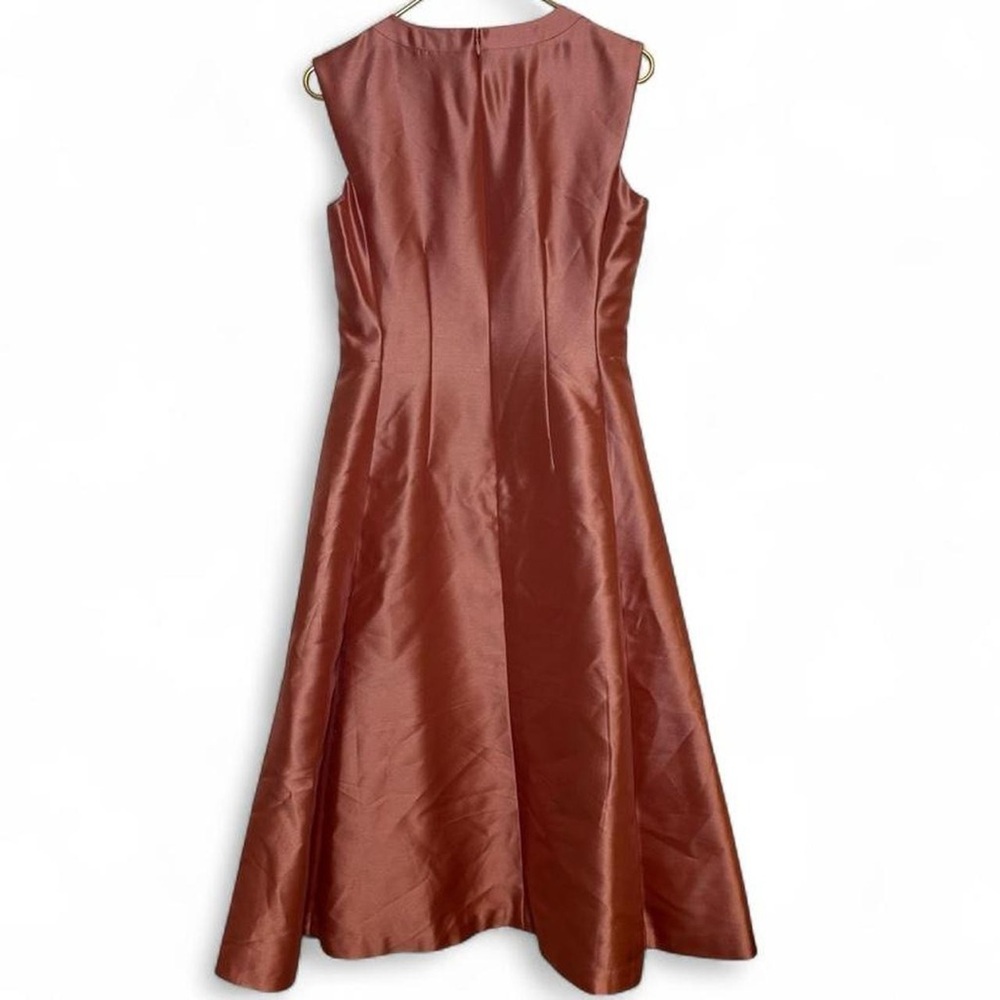 White House Black Market Pink Silk Blend Evening A-Line Dress - Picture 6 of 8